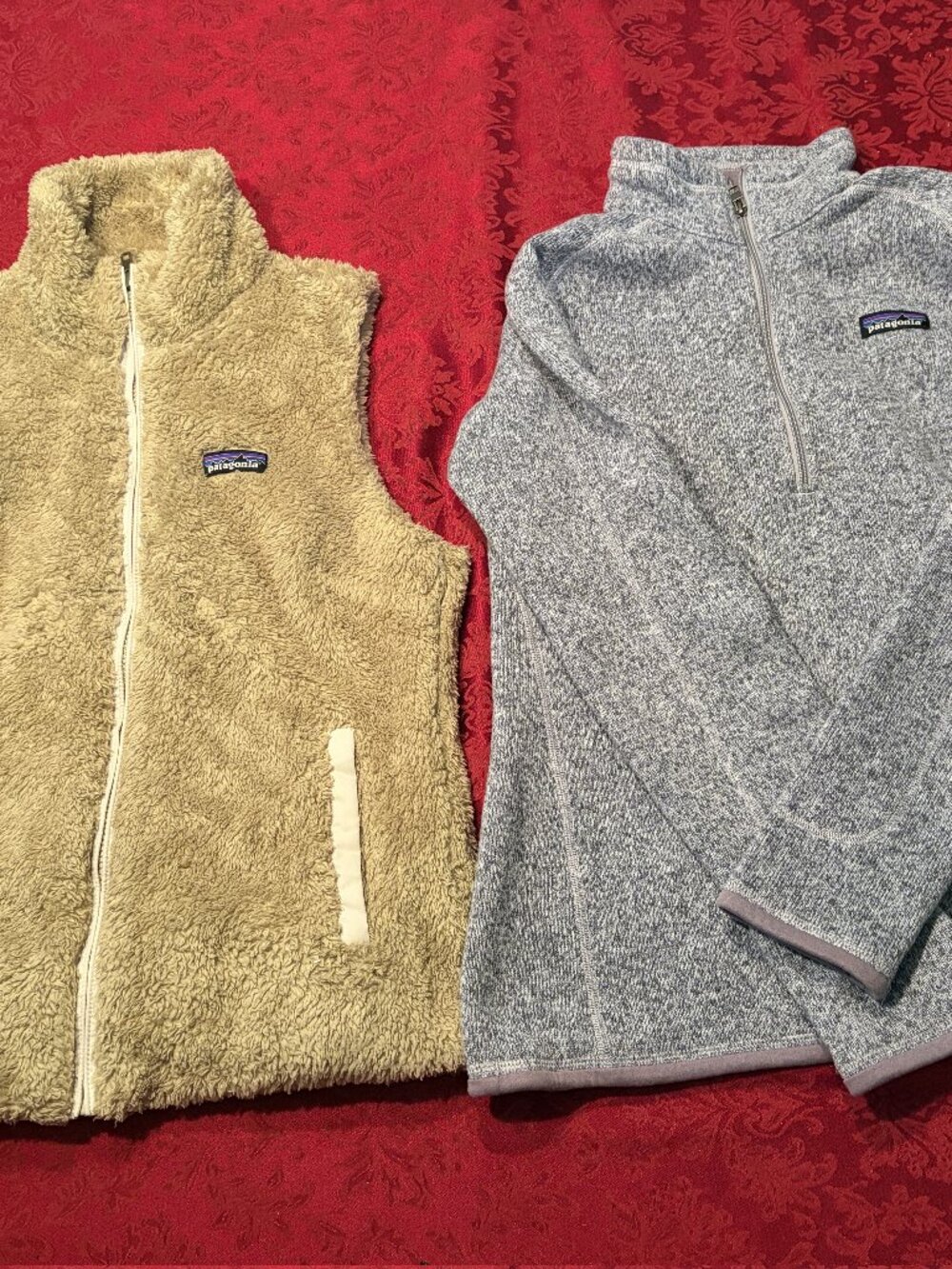 Patagonia Lot 2-Piece Better Sweater 1/4 Zip & Los Gatos Fleece Vest Sz M